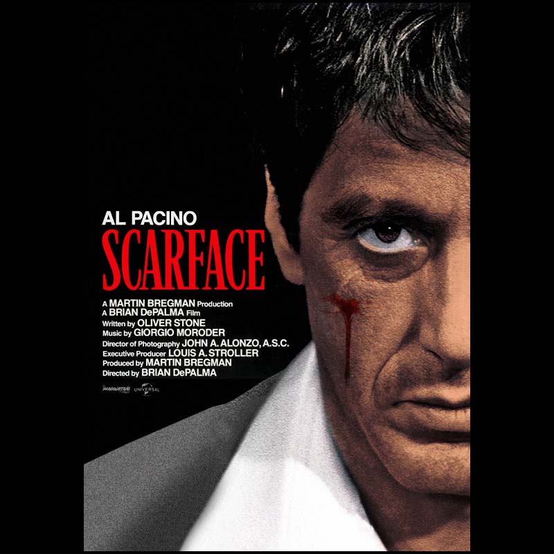 SCARFACE2 アッパーオクターブディストーション Scarface (1983) | Poster By TheImaginativeHobbyist